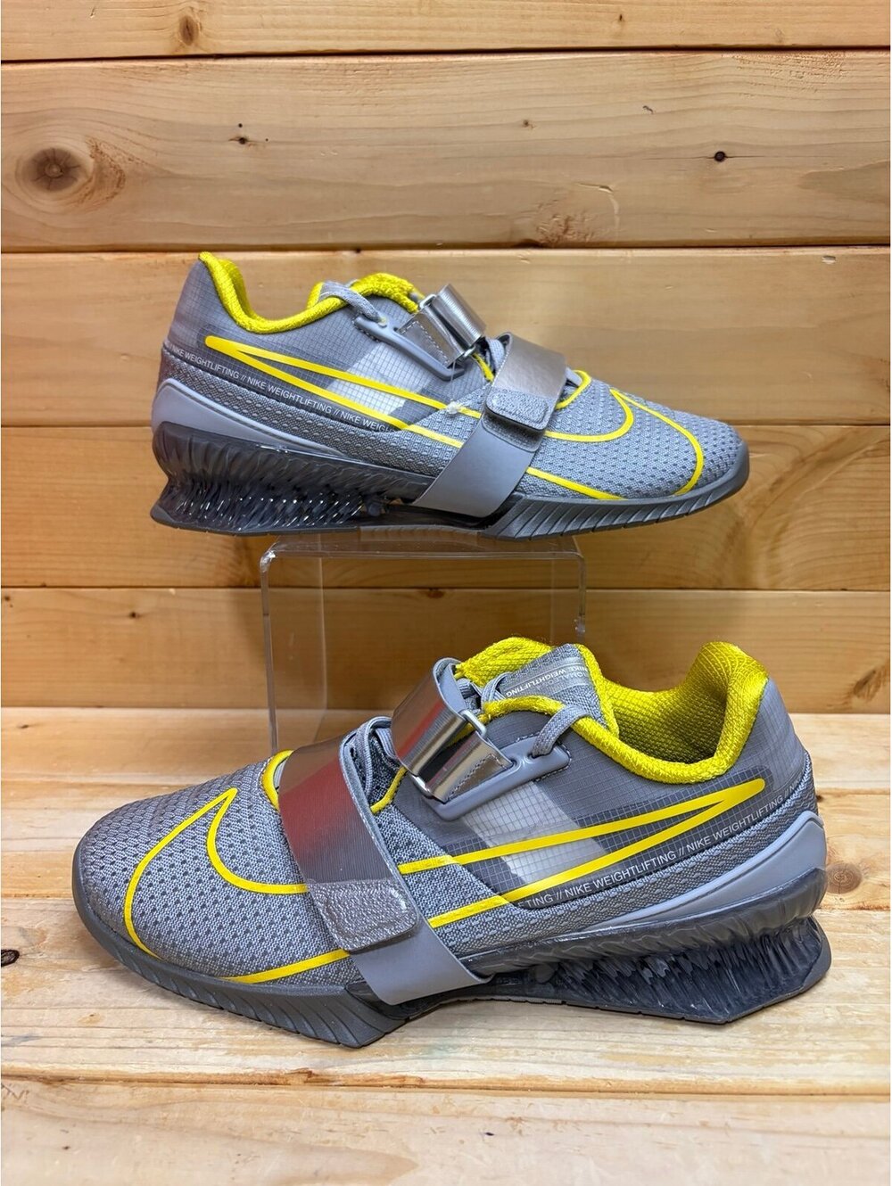 New Nike Romaleos 4 Wolf Grey CD3463-002 Weightlifting Shoes Men 7.5 Women 9